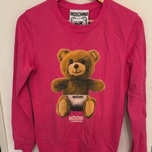 Moschino Fuchsia Sweatshirt with Teddy Bear